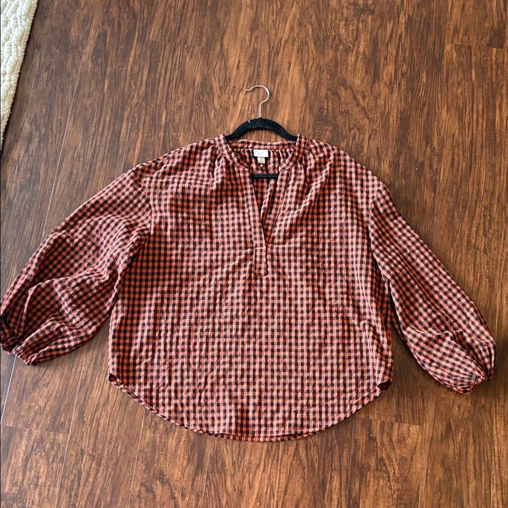 A New Day Checkered Blouse